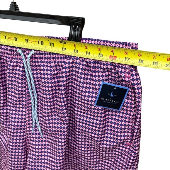 Mens Tailorbyrd Purple Gingham Board Mesh Shorts Size XL - Picture 8 of 9